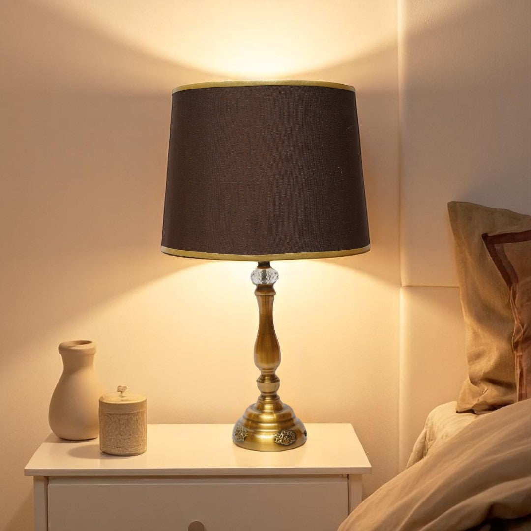 Nox Polished Brass Lamp